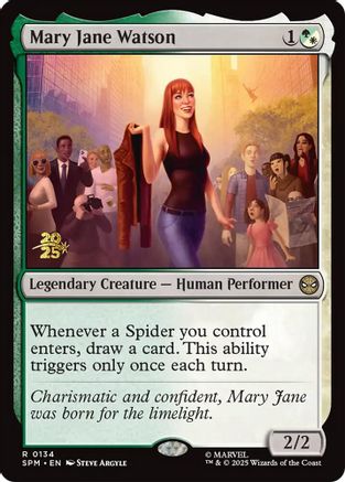 Mary Jane Watson (Prerelease) (134) Foil - Marvel's Spider-Man