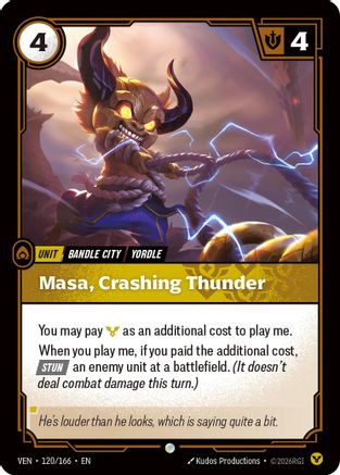Masa, Crashing Thunder (120) Foil - Vendetta