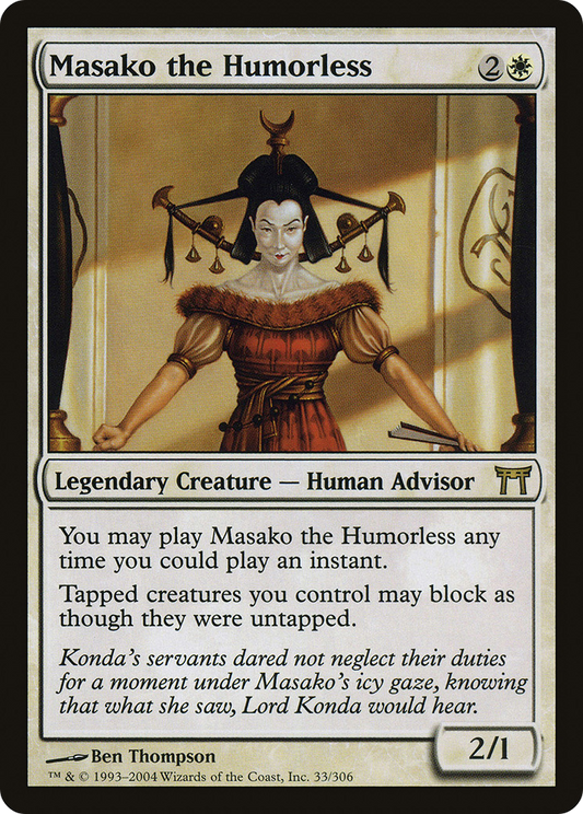 Masako the Humorless (033) - Champions of Kamigawa