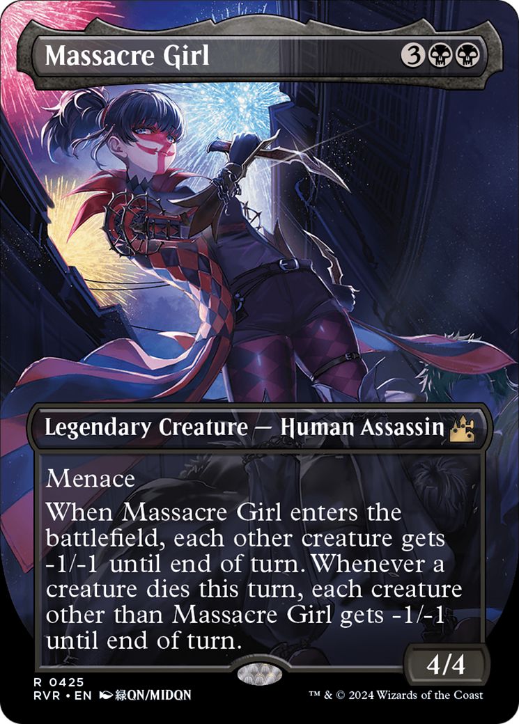 Massacre Girl (Anime Borderless) (425) Foil - Ravnica Remastered