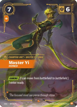 Master Yi – Honed (009) - Origins: Proving Grounds