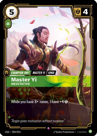 Master Yi – Meditative (004) - Origins: Proving Grounds