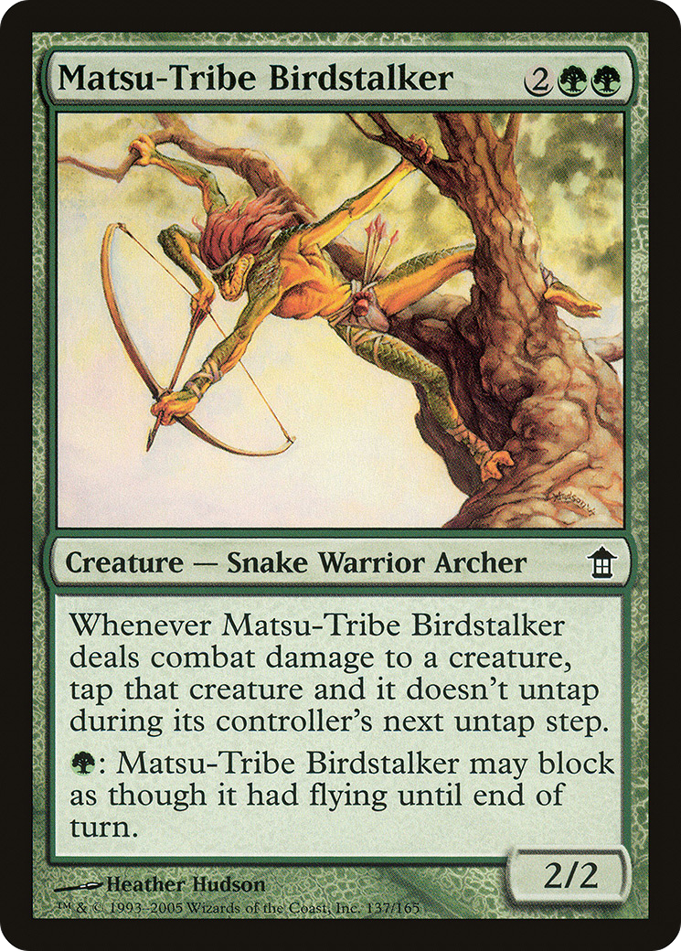 Matsu-Tribe Birdstalker (137) Foil - Saviors of Kamigawa