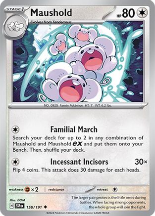 Maushold (158) Reverse Holofoil - Surging Sparks