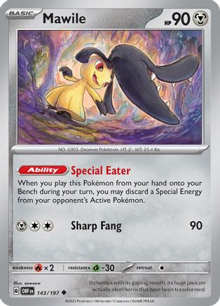 Mawile (143) Reverse Holofoil - Obsidian Flames