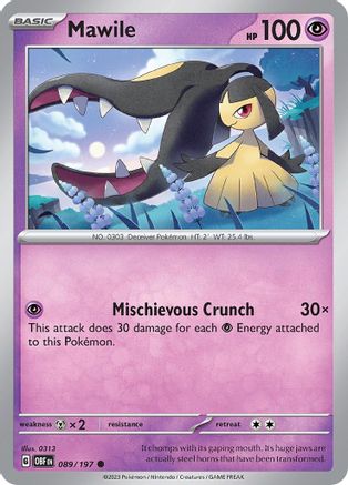 Mawile (89) - Obsidian Flames