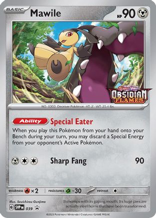 Mawile (Prerelease) (39) Holofoil - Black Star Promos