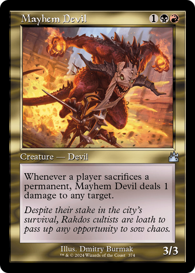 Mayhem Devil (Retro) (374) Foil - Ravnica Remastered