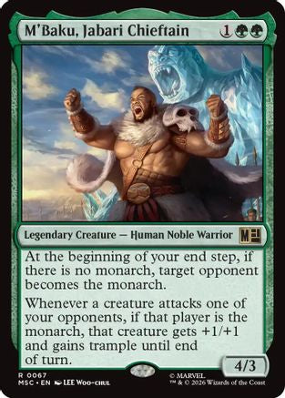 M'Baku, Jabari Chieftain (067) Surge Foil - Commander: Marvel Super Heroes