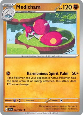 Medicham (100) Reverse Holofoil - Destined Rivals