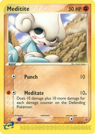 Meditite (37) Reverse Holofoil - Dragon