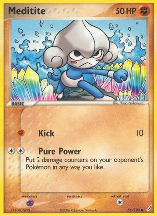 Meditite (56) Reverse Holofoil - Crystal Guardians