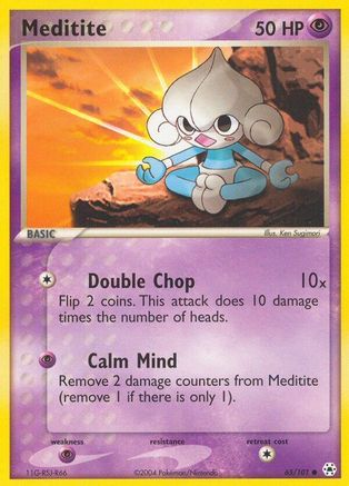Meditite (65) Reverse Holofoil - Hidden Legends