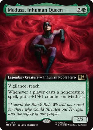 Medusa, Inhuman Queen (Extended Art) (383) - Commander: Marvel Super Heroes