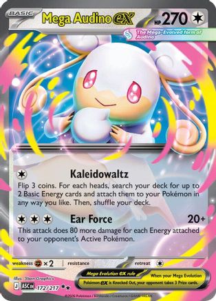 Mega Audino ex (172) Holofoil - Ascended Heroes