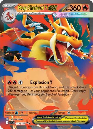 Mega Charizard Y ex (22) Holofoil - Ascended Heroes