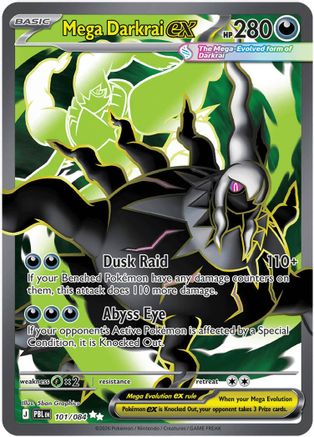 Mega Darkrai ex (Full Art) (101) Holofoil - Pitch Black