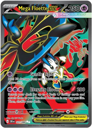 Mega Floette ex (Full Art) (101) Holofoil - Chaos Rising