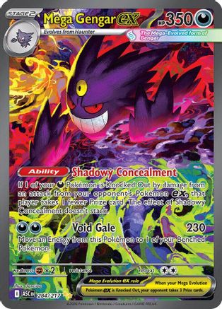 Mega Gengar ex (Alternate Full Art) (284) Holofoil - Ascended Heroes
