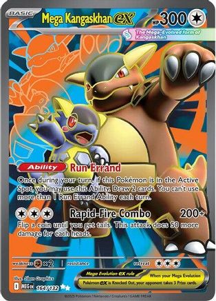 Mega Kangaskhan ex (Full Art) (164) Holofoil - Mega Evolution