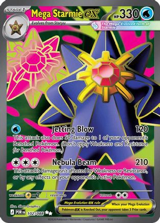 Mega Starmie ex (Full Art) (102) Holofoil - Perfect Order