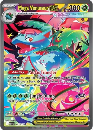 Mega Venusaur ex (Alternate Full Art) (177) Holofoil - Mega Evolution
