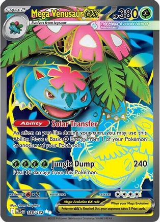 Mega Venusaur ex (Full Art) (155) Holofoil - Mega Evolution