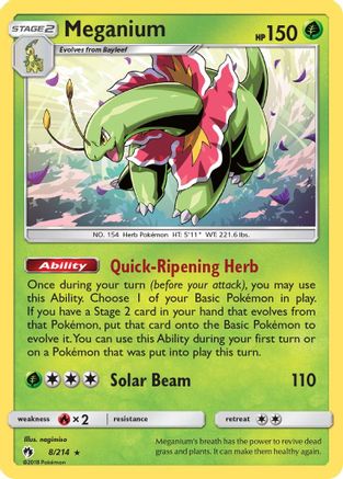 Meganium (8) Holofoil - Lost Thunder
