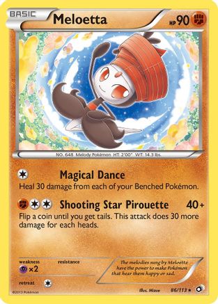 Meloetta (86) Reverse Holofoil - Legendary Treasures