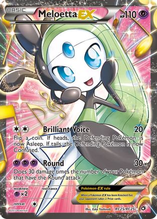 Meloetta EX (Full Art) (RC25) (Radiant Collection) Holofoil - Legendary Treasures