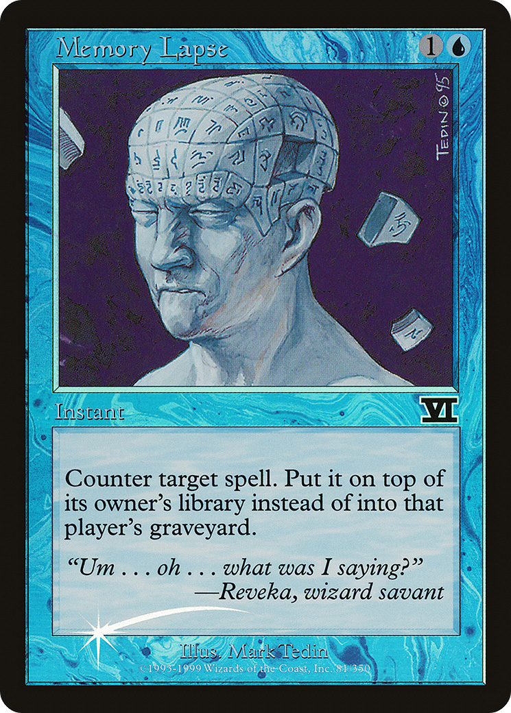 Memory Lapse (USG-81) Foil - Judge Gift Cards 1999