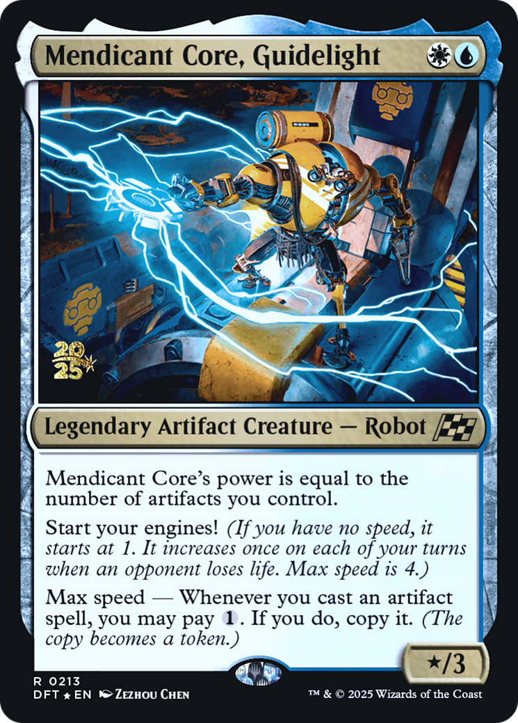 Mendicant Core, Guidelight (Prerelease) (213) Foil - Aetherdrift