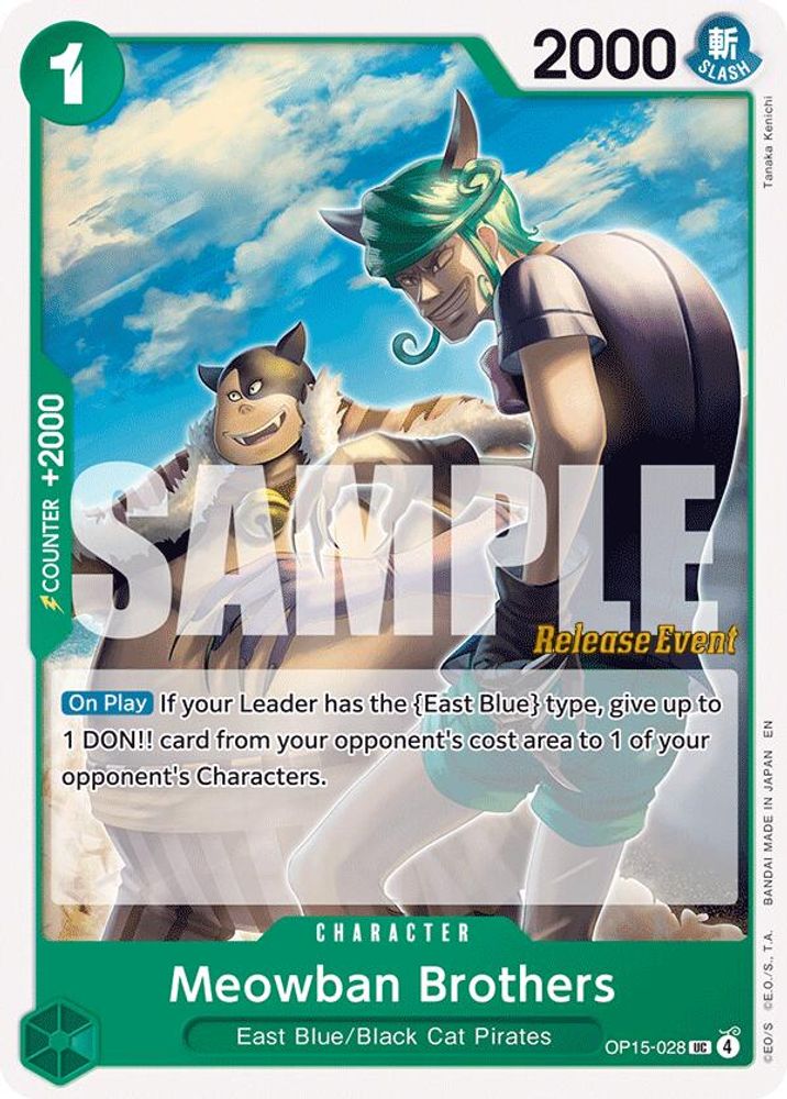 Meowban Brothers (OP15-028) Release Event Cards