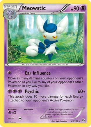 Meowstic (43) Reverse Holofoil - Flashfire