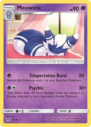 Meowstic (45) Reverse Holofoil - Forbidden Light
