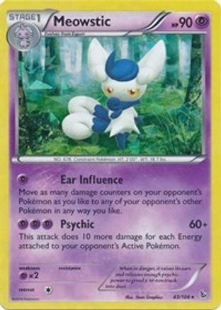 Meowstic (Deck Exclusives) (43) Holofoil - Flashfire