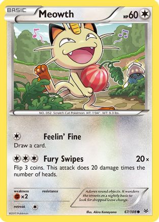 Meowth (67) Reverse Holofoil - Roaring Skies