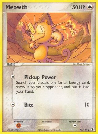 Meowth (77) Reverse Holofoil - Delta Species