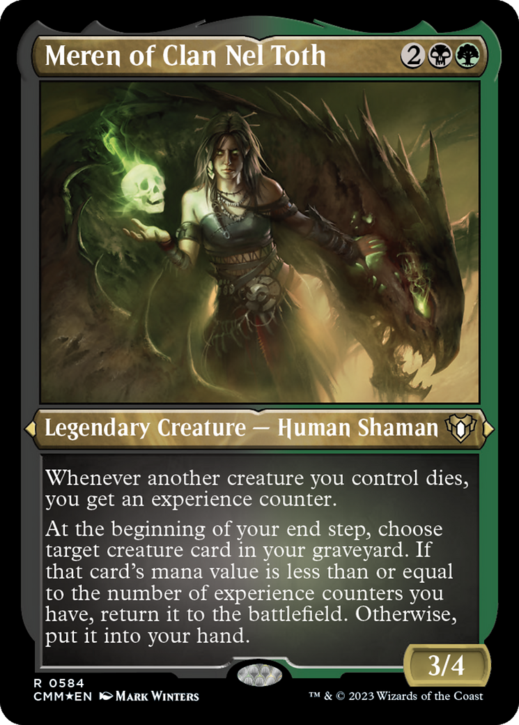 Meren of Clan Nel Toth (584) Etched Foil - Commander Masters