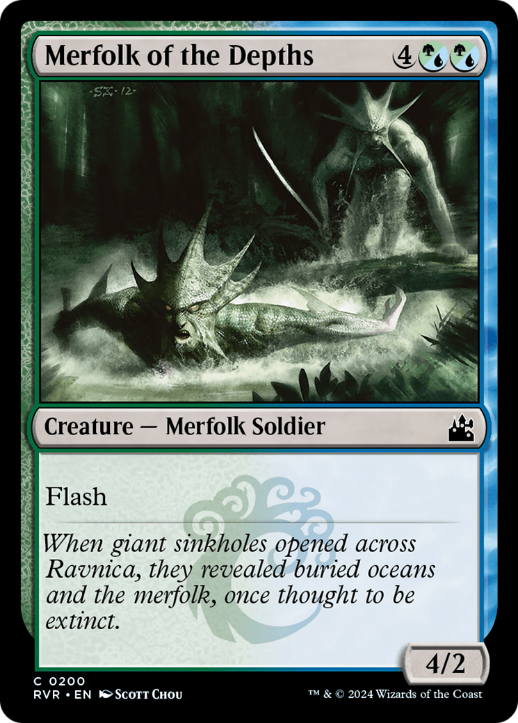 Merfolk of the Depths (200) - Ravnica Remastered