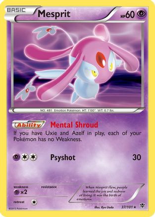 Mesprit (37) Holofoil - Plasma Blast