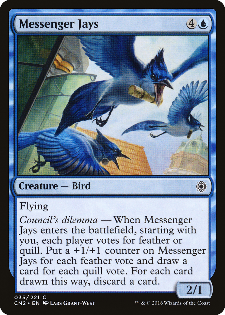 Messenger Jays (035) Foil - Conspiracy: Take the Crown