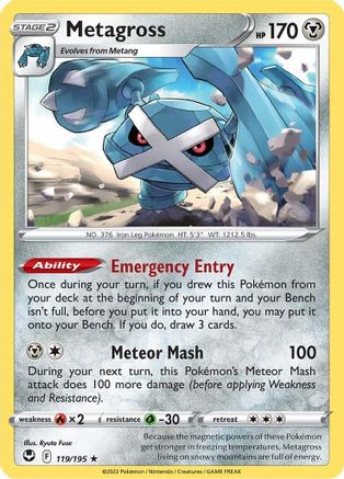 Metagross (119) Reverse Holofoil - Silver Tempest