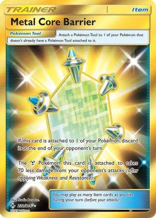 Metal Core Barrier (Gold) (232) Holofoil - Unbroken Bonds
