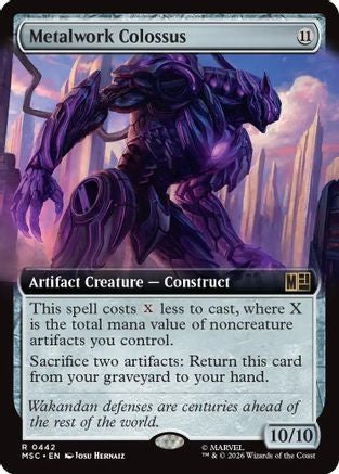 Metalwork Colossus (Extended Art) (442) - Commander: Marvel Super Heroes