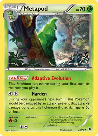 Metapod (2) Reverse Holofoil - Flashfire