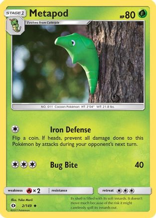 Metapod (2) - Sun & Moon