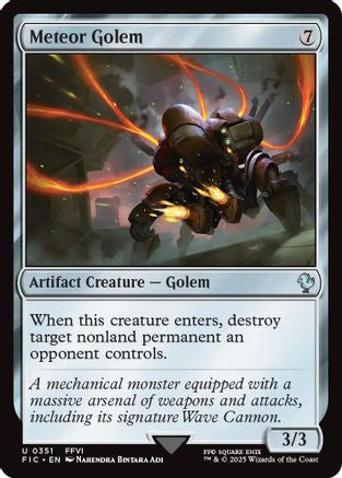 Meteor Golem (351) Surge Foil - Commander: FINAL FANTASY