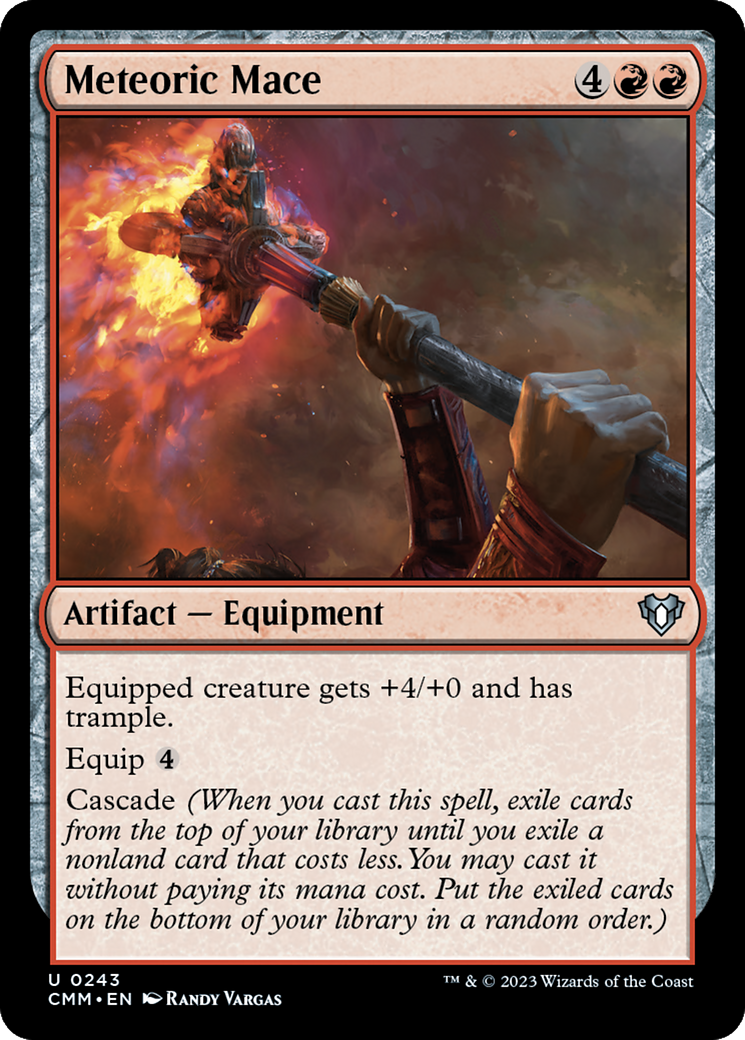 Meteoric Mace (243) Foil - Commander Masters