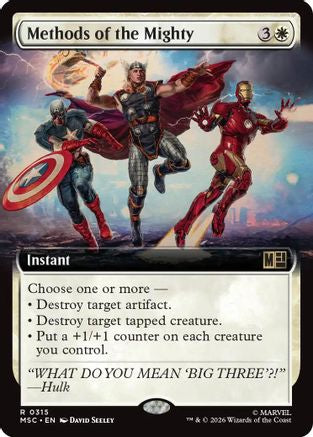 Methods of the Mighty (Extended Art) (315) - Commander: Marvel Super Heroes